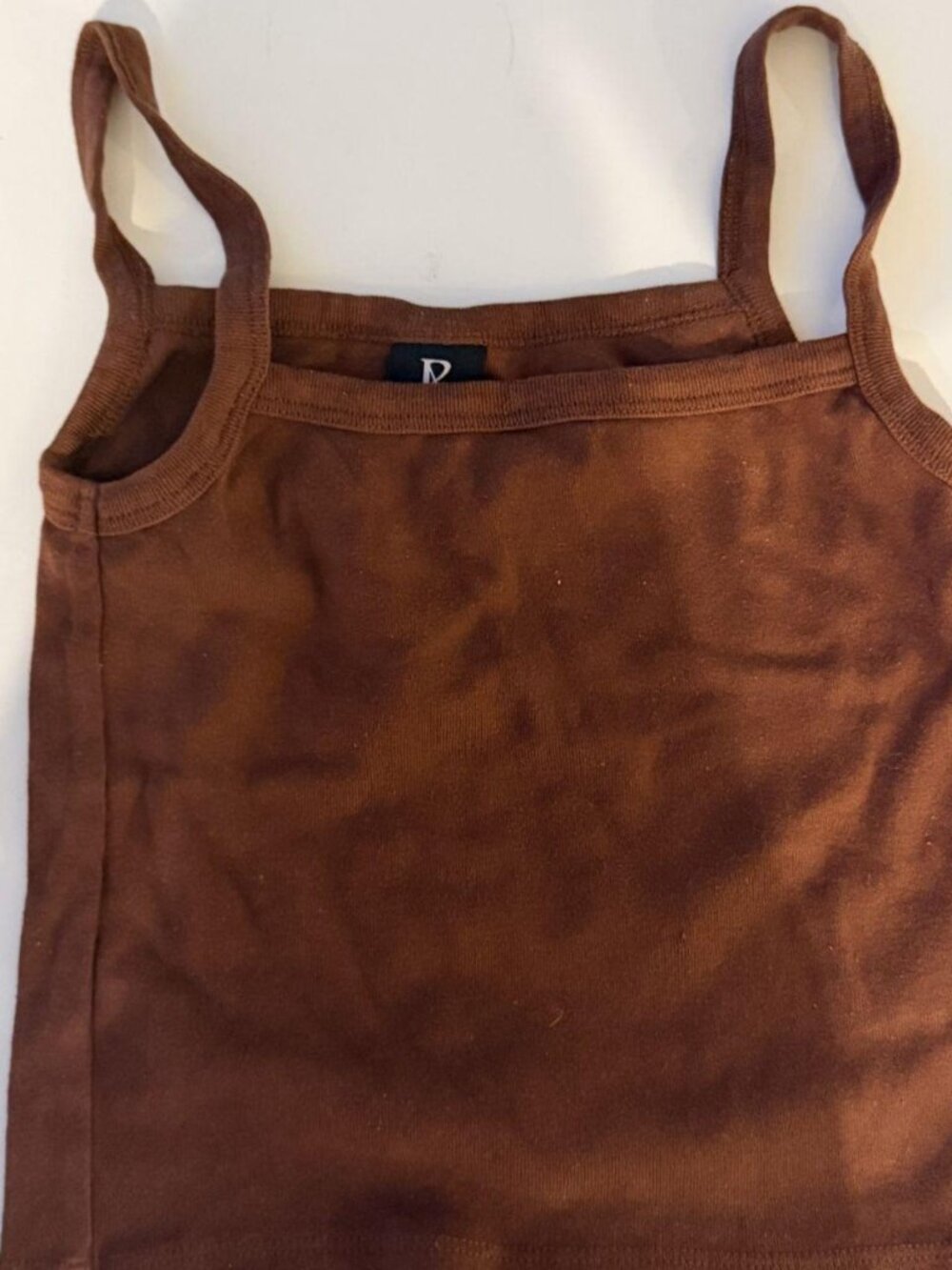 Realisation Par Cotton Cami Top in Chocolate Brown - Size XS